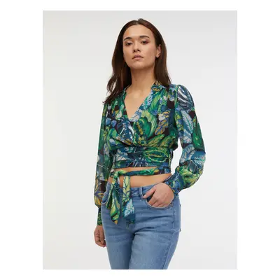 Orsay Green Ladies Patterned Blouse - Women