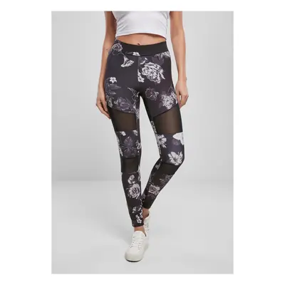 Women's Tech Mesh Leggings AOP Darkflower