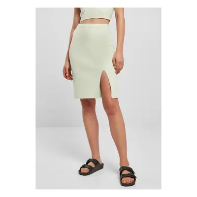 Women's ribbed skirt light mint