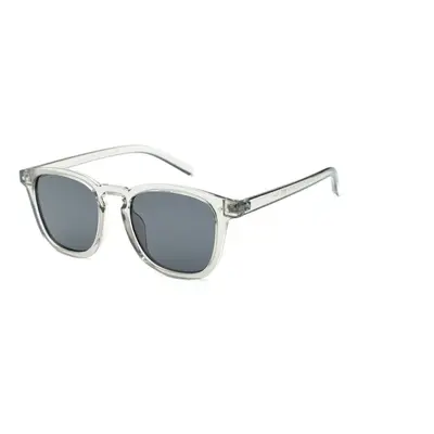 Sunglasses WAYE - Transparent Light Grey w Polarized Smoke lens Cat.