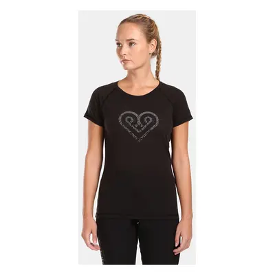 Women's Merino Wool T-Shirt Kilpi ZARJA-W Black