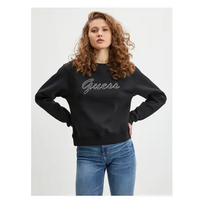 Black Womens Sweatshirt Guess Alona - Women