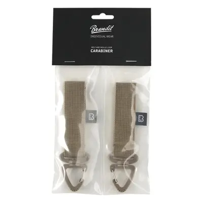 Belt Snap and Molle Loop Carabiner 2-Pack Camel