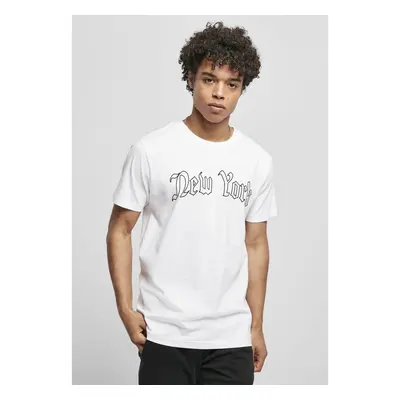 New York Wording T-shirt white