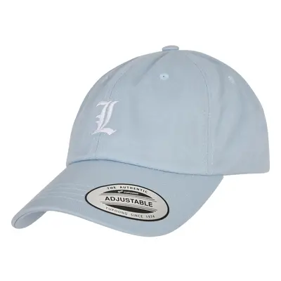 Letter light blue low profile cap