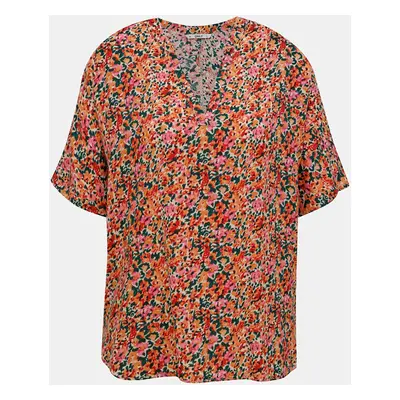 Pink-orange floral loose blouse ONLY Nova - Women