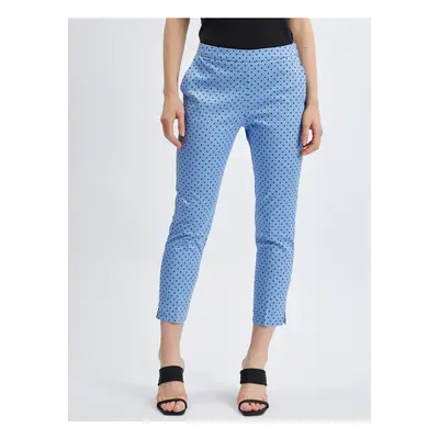 Orsay Blue Women's Three-Quarter Dot Pants - Women