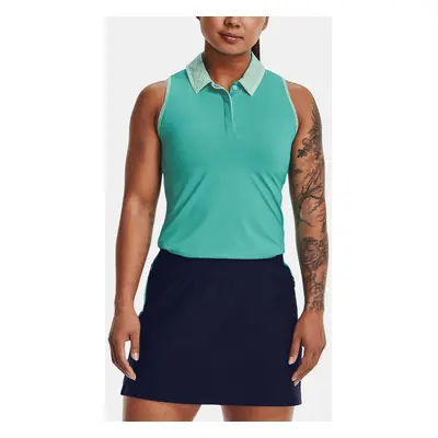 Under Armour Tank Top UA Iso-Chill Sleeveless Polo-GRN - Women