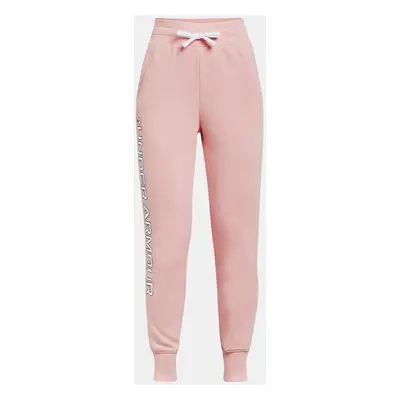 Under Armour Sweatpants Rival Fleece Joggers-PNK - Girls