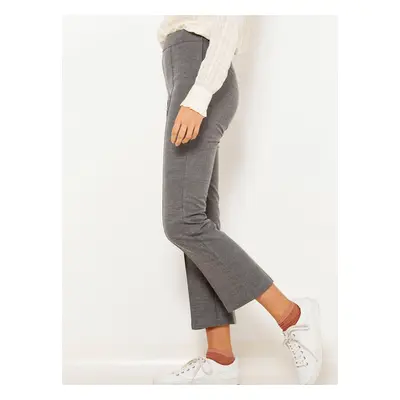 Dark gray shortened trousers CAMAIEU - Ladies