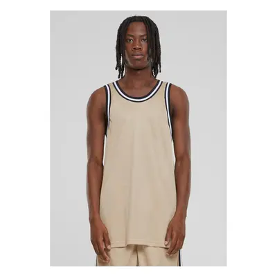 Men's Fishnet Tank Top - Beige