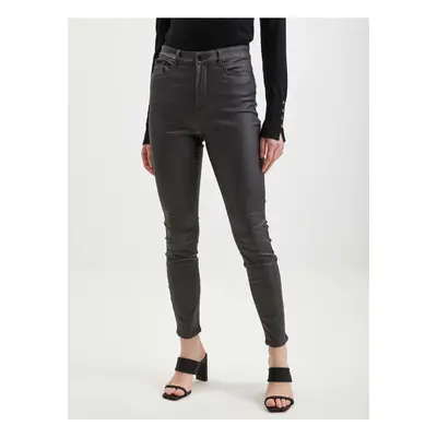 Orsay Grey Women's Leatherette Pants - Women