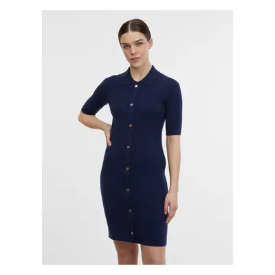 Orsay Dark blue ladies sweater dress - Women