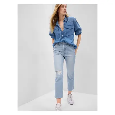 GAP High Rise Straight Washwell Jeans - Women's