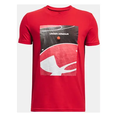 Under Armour T-Shirt UA BBALL OUTSIDE SS-RED - Boys