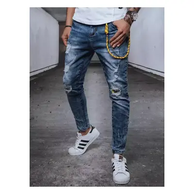 Férfi slim fit farmernadrág kék színben Dstreet