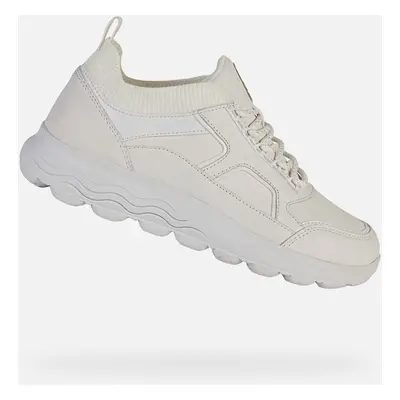 White women's sneakers Geox Spherica - Women's