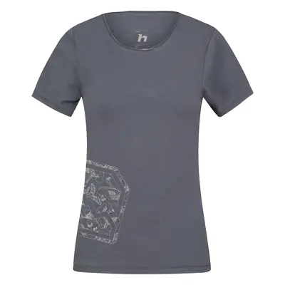 Women's cotton T-shirt Hannah ZOEY II asphalt