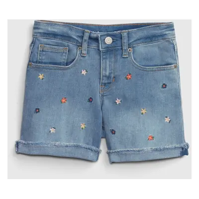 GAP Kids Denim Midi Shorts Washwell - Girls