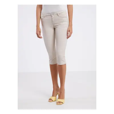 Beige ladies capri pants CAMAIEU - Ladies