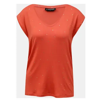 Coral Patterned T-Shirt Pieces Milly - Women