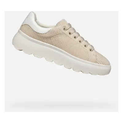 Beige women's sneakers Geox Spherica Ec4.1 - Women's