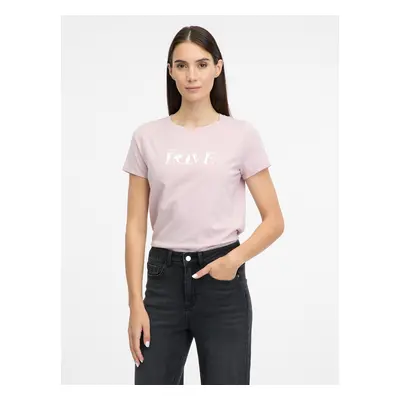 Light pink women's short-sleeved T-shirt ORSAY - Women's