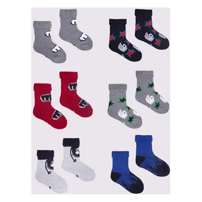 Yoclub Kids's Terry Socks 6-Pack SKF-0003C-AA00-002