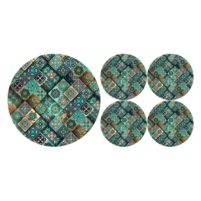 Bertoni Home Unisex's 1+4 Round Table Pads Set Estera