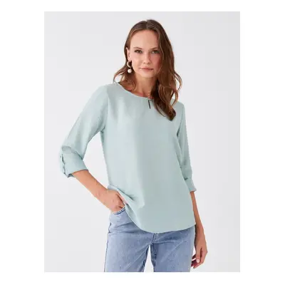 LC Waikiki Crew Neck Plain Long Sleeve Women's Blouse