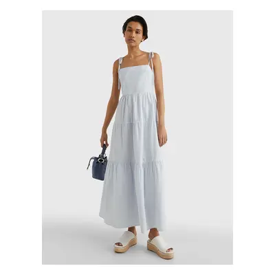 Light Blue Women's Striped Maxi-Dress Tommy Hilfiger Pop Stripe - Women