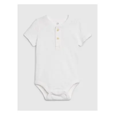 GAP Baba test henley rövid ujjú bodysuit