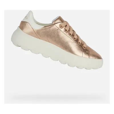 Rose gold women's sneakers Geox Spherica Ec4.1 - Women's