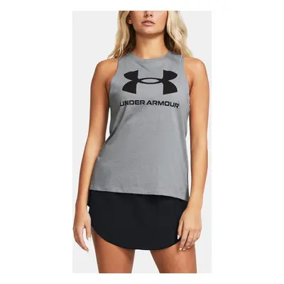 Under Armour Tank Top Live Sportstyle Graphic Tank-GRY - Women