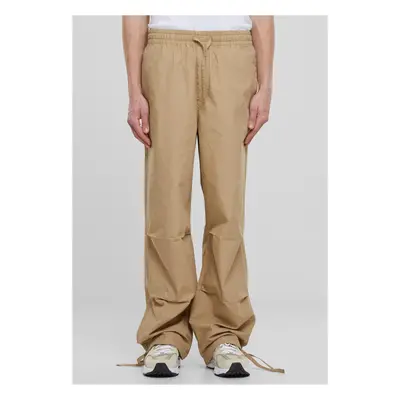 Men's wide poplin trousers - unionbeige