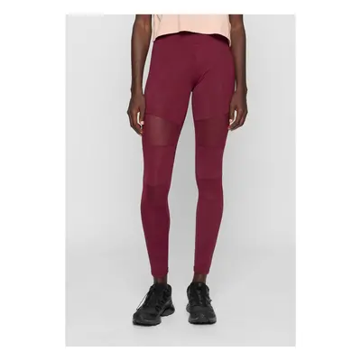 Women's fishnet leggings pcs black+burgundy