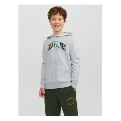 Light Grey Boys Brindle Hoodie Jack & Jones Josh - Boys