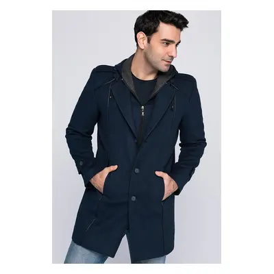 PLT8334 DEWBERRY MEN'S COAT-NAVY BLUE