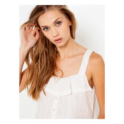 Creamy Women's Striped Top CAMAIEU - Women