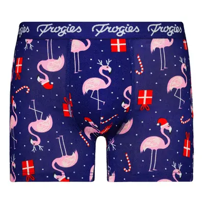 Men's boxers Flamingo Frogies Christmas