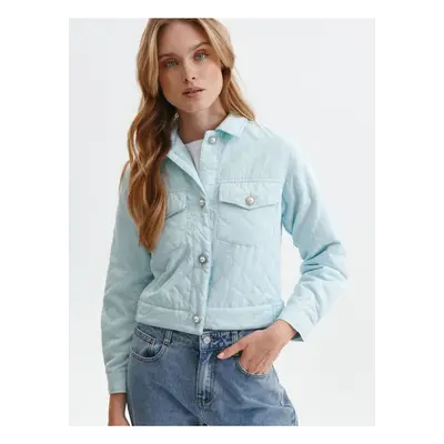 Light blue women's quilted light jacket TOP SECRET - Women