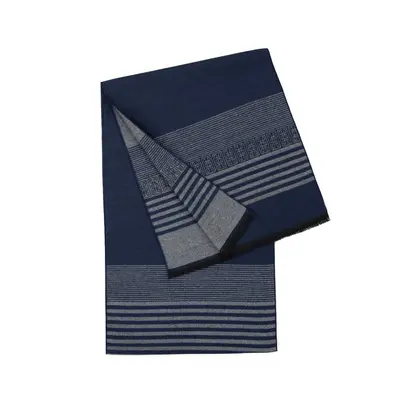 Art Of Polo Man's Scarf Sz23418-7 Grey/Navy Blue