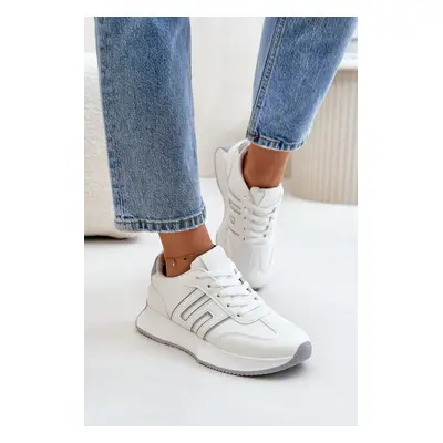 Sneakers Women's platform sports shoes white-grey Thari