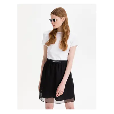 White-black ladies dress Milano Calvin Klein Jeans - Ladies