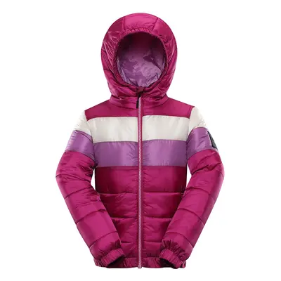 Children's hi-therm jacket ALPINE PRO KISHO fuchsia red