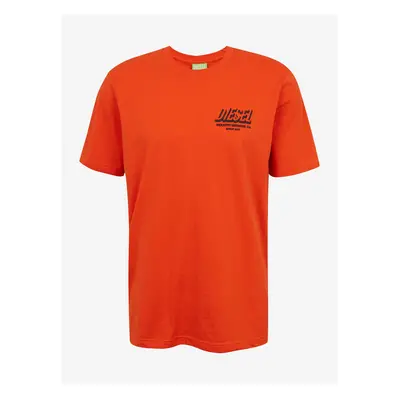 Men's Orange T-Shirt Diesel Just - Men's