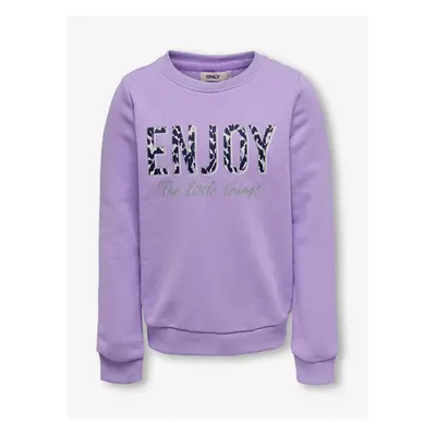 Light purple girly sweatshirt ONLY Lena - Girls