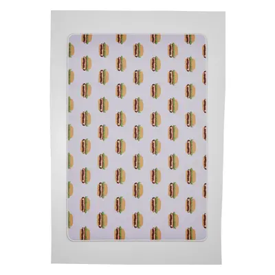 Burger Allover Desk Pad White/Multicolor