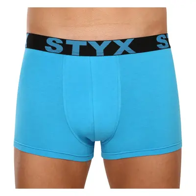 Men's boxers Styx sports rubber light blue