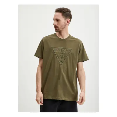 Khaki Mens T-Shirt Guess Moisey - Men